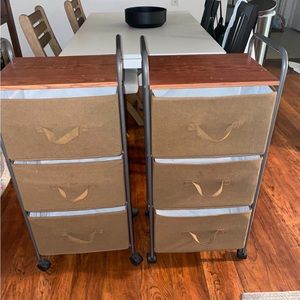 Pier1 Fabric Storage Tower (set of 2)